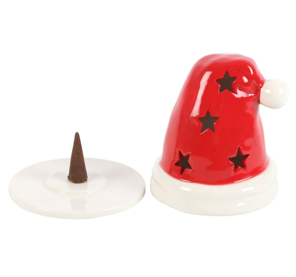 Santa 🎅 hat incense cone and tea light holder
